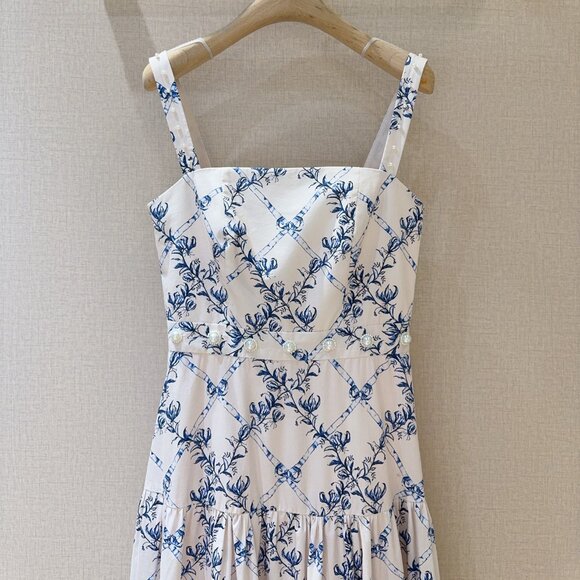 Agua by Agua Bendita Blue Floral Maxi Dress - Picture 2 of 8